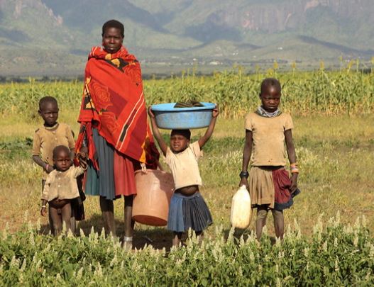 family of rural karamajong